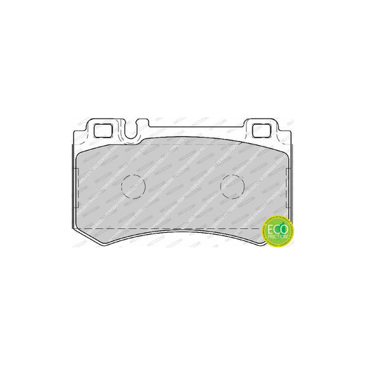 Ferodo Premier Eco Friction Fdb1809 Brake Pad Set Not Prepared For Wear Indicator Without Accessories