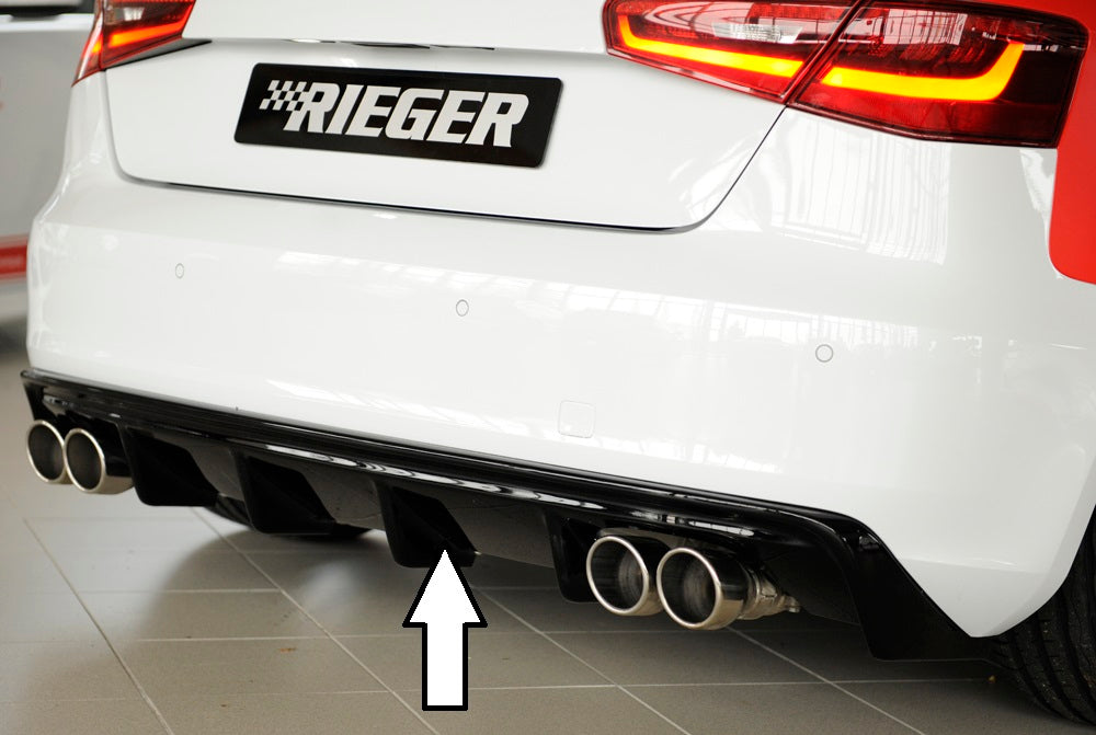 Rieger 00088101 Audi 8V A3 Rear Diffuser