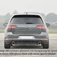 Rieger 00059562 VW Mk7 Golf GTI Rear Diffuser for Original Tailpipe Left & RIght - V6-Look -  Matte Black