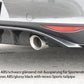 Rieger 00059562 VW Mk7 Golf GTI Rear Diffuser for Original Tailpipe Left & RIght - V6-Look -  Matte Black