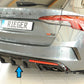 Rieger 00088254 Skoda NX Octavia RS Rear Diffuser - Glossy Black