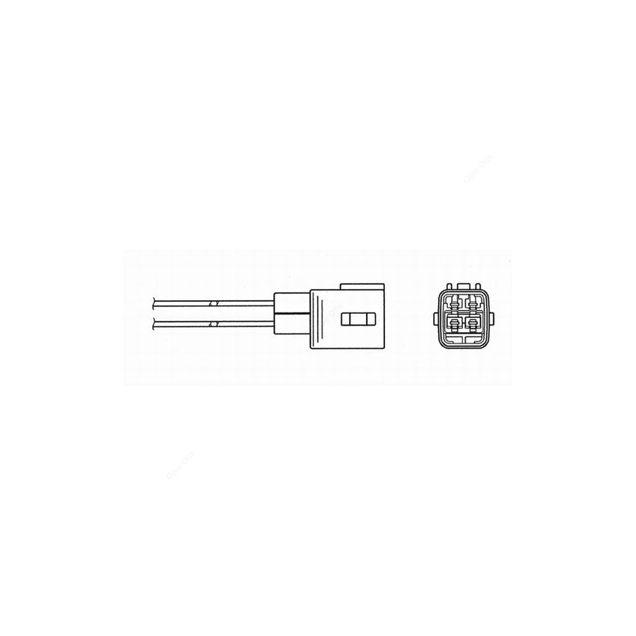 NTK Lambda Sensor - Oxygen / O2 Sensor OZA586-TY10 (NGK 1407)