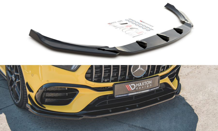 Maxton Design ME-A-177-45-FD2T Front Splitter V.2 Mercedes Benz A45 S AMG W177 | Duco Car Parts UK Car Parts