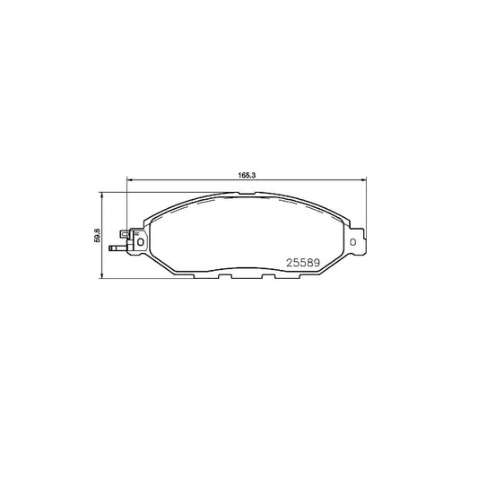 Brembo P 56 103 Brake Pad Set With Acoustic Wear Warning