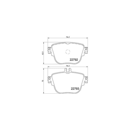 Brembo P 50 141 Brake Pad Set Prepared For Wear Indicator With Brake Caliper Screws