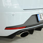 Rieger 00027024 SEAT 5F Leon Cupra Rear Diffuser for Original Tailpipe Left & RIght -  Matte Black