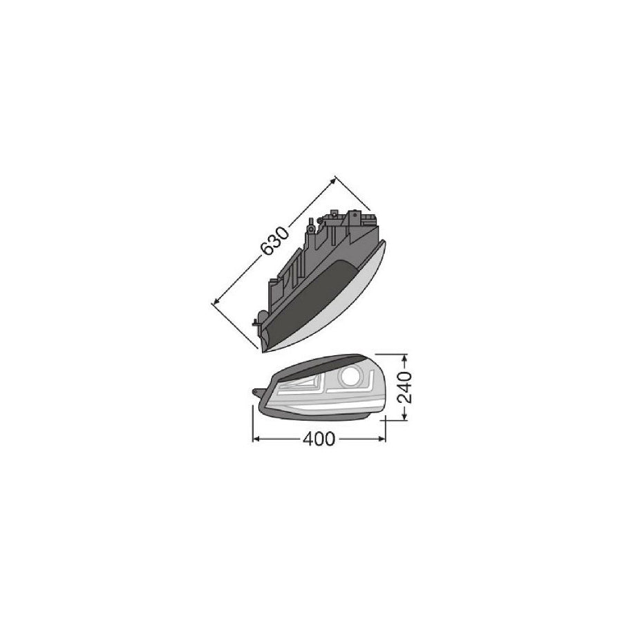 OSRAM LEDHL103-BK Headlight Set for VW GOLF