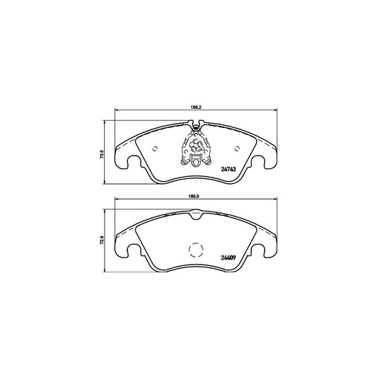Hella 8DB 355 013 751 Brake Pad Set Incl Wear Warning Contact With Brake Caliper Screws