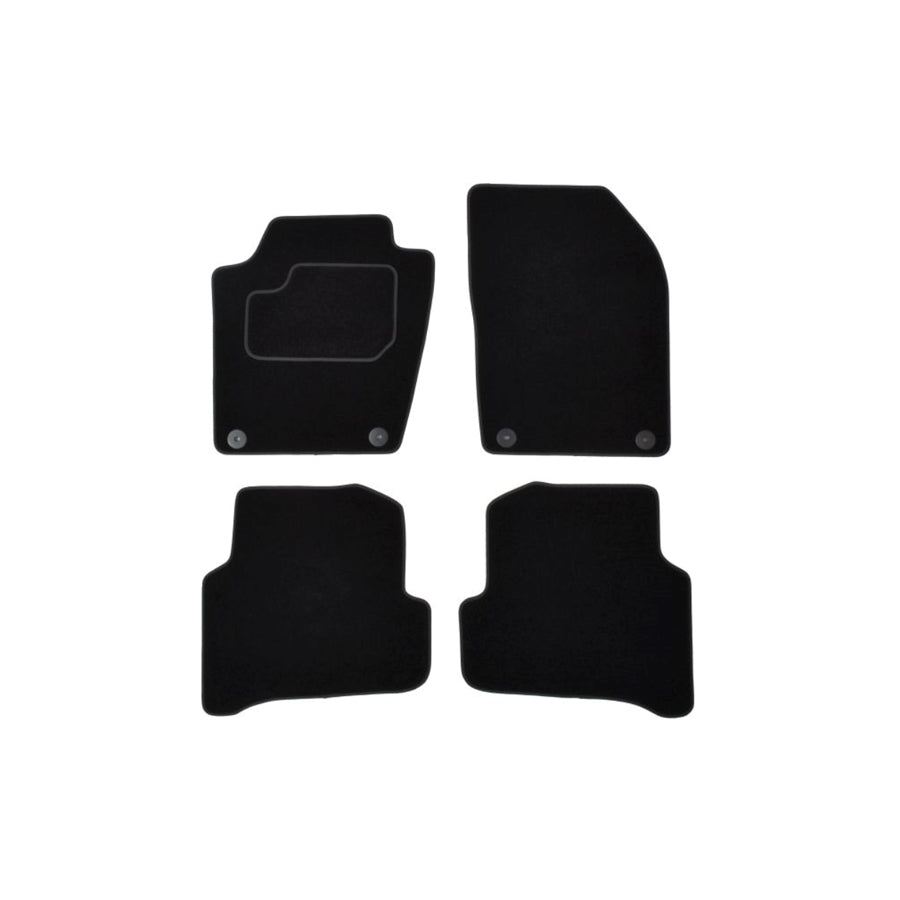 MAMMOOTH Tailored A041 SKO41 PRM 01 Floor mat set for SKODA FABIA Textile, Front and Rear, Quantity: 4, Black