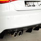 Rieger 00088101 Audi 8V A3 Rear Diffuser for Twin Tailpipe Left & Right - Glossy Black