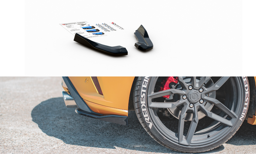 Maxton Design FO-FO-4-ST-RSD2T Rear Side Splitters V.2 Ford Focus ST MK4 | Duco Car Parts UK Car Parts