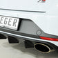 Rieger 00027024 SEAT 5F Leon Cupra Rear Diffuser for Original Tailpipe Left & RIght -  Matte Black