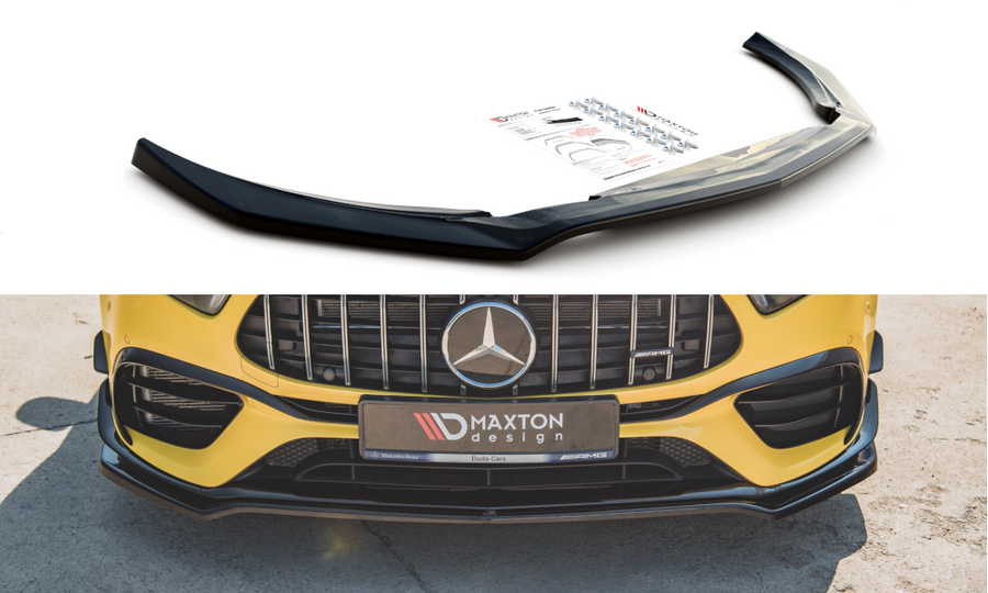 Maxton Design ME-A-177-45-FD1T Front Splitter V.1 Mercedes Benz A45 S AMG W177 | Duco Car Parts UK Car Parts