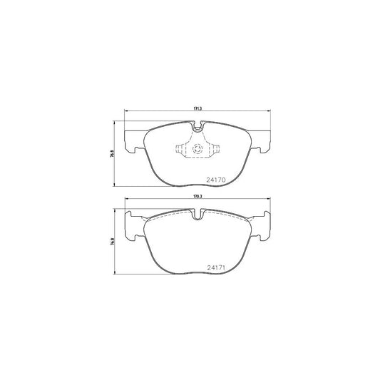 Hella 8DB 355 012 541 Brake Pad Set Prepared For Wear Indicator