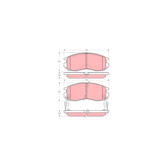 TRW Gdb3133 Brake Pad Set With Acoustic Wear Warning