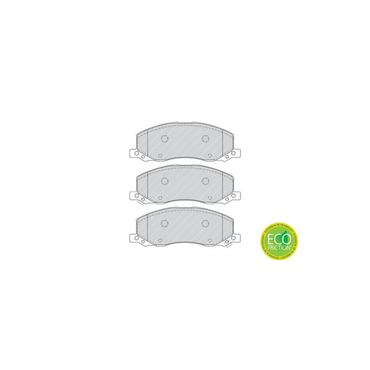 Ferodo Premier Eco Friction Fdb4278 Brake Pad Set With Acoustic Wear Warning With Accessories