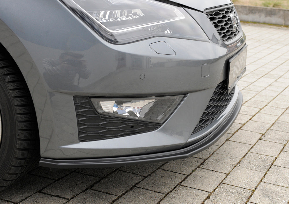 Rieger 00027022 SEAT 5F Front Splitter (Leon FR & Leon Cupra) -  Matte Black