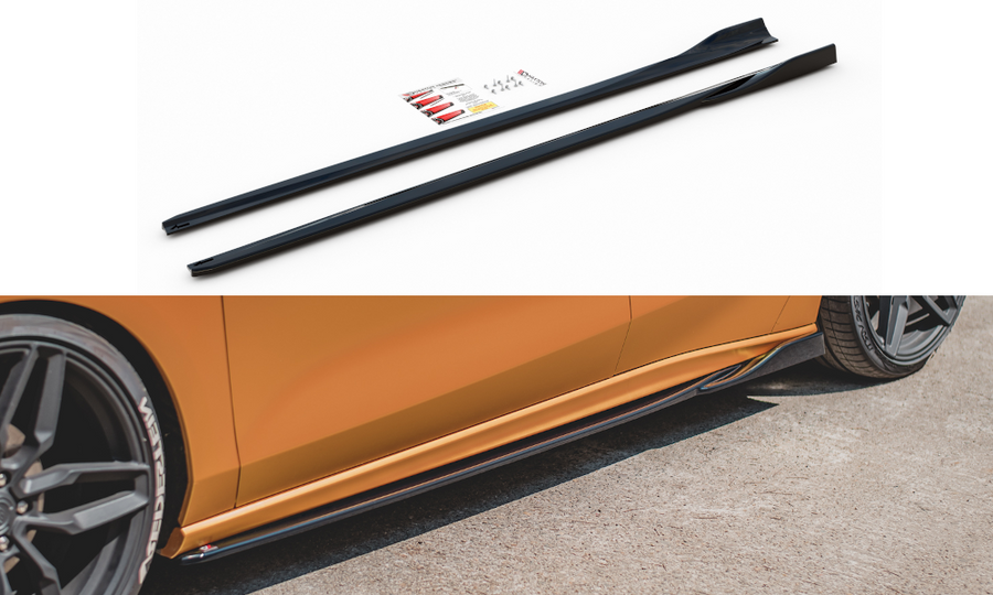 Maxton Design FO-FO-4-ST-SD1T Side Skirts Diffusers V.4 Ford Focus ST / ST-Line MK4 | Duco Car Parts UK Car Parts