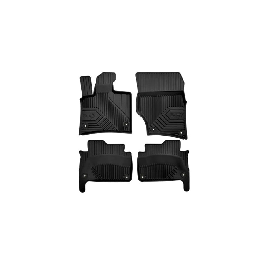 FROGUM Tailored 77407442 Floor mat set for AUDI Q7 (4LB) Elastomer, Front and Rear, Quantity: 4, Black, (LHD)