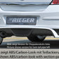 Rieger 00051267 Opel Astra H Rear Diffuser for Tailpipe Left -  Matte Black