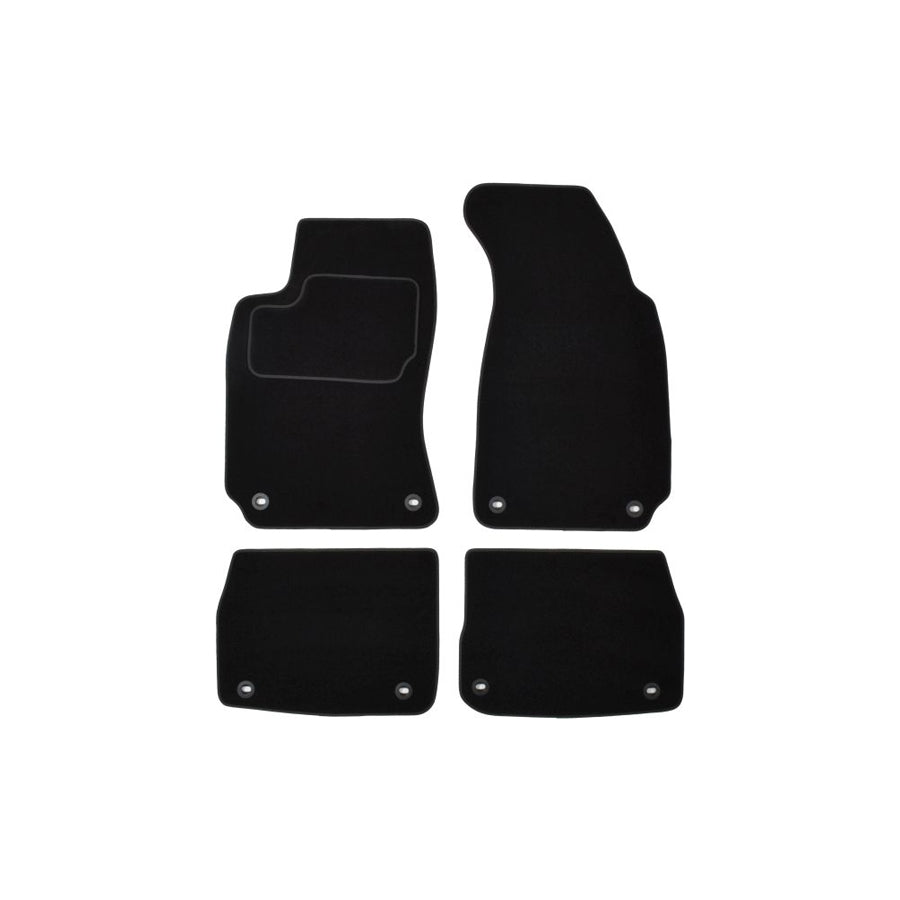 MAMMOOTH A041 SKO105 PRM 01 Floor mat set for SKODA Superb I Saloon (3U4) Textile, Front and Rear, Quantity: 4, Black