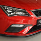 Rieger 00027030 SEAT 5F Front Splitter (Leon FR & Leon Cupra) -  Matte Black