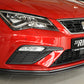 Rieger 00027030 SEAT 5F Front Splitter (Leon FR & Leon Cupra) -  Matte Black