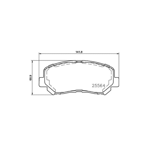 Brembo P 37 019 Brake Pad Set For Jeep Cherokee V Kl With Acoustic Wear Warning With Anti Squeak Plate