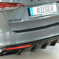 Rieger 00088254 Skoda NX Octavia RS Rear Diffuser - Glossy Black