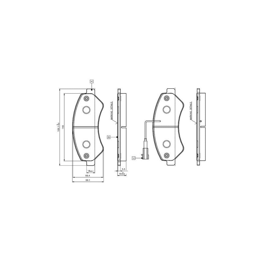 Bosch 0986Tb3029 Brake Pad Set Incl Wear Warning Contact With Bolts With Accessories