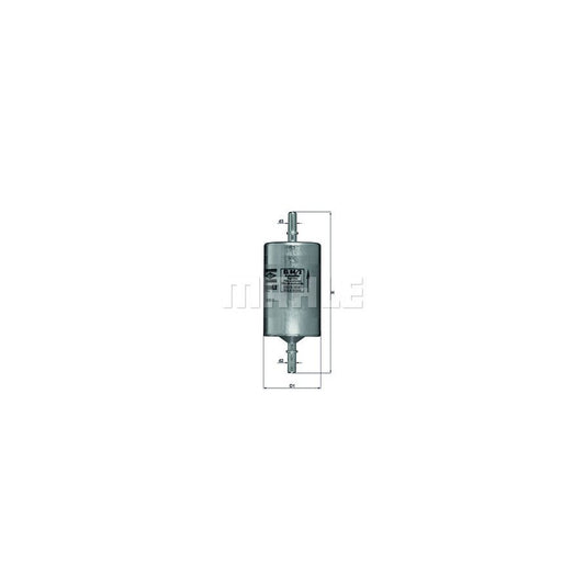 MAHLE ORIGINAL KL 84/2 Fuel filter In-Line Filter
