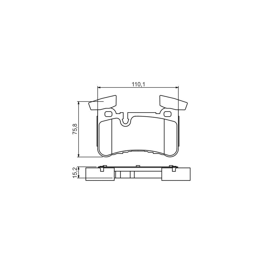 BOSCH 1 987 481 238 Brake Hose for FORD Escort Mk5 Estate ANL 445Mm