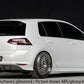 Rieger 00059568 VW Mk7 Golf R Rear Diffuser for Twin Tailpipe Centre -  Matte Black