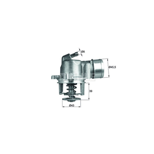 MAHLE ORIGINAL TI 208 87D Engine thermostat Opening Temperature: 87°C, with seal