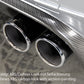 Rieger 00099568 BMW 3 Series E92 E93 Rear Diffuser for Twin Tailpipe Left & Right - Carbon-Look