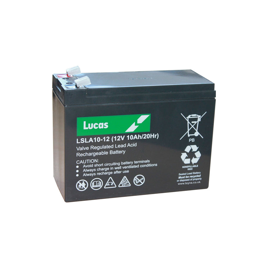 Lucas LSLA10-12 Sealed Lead Acid Battery 12V 10Ah