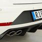 Rieger 00027035 SEAT 5F Leon FR Rear Diffuser for Twin Tailpipe Left -  Matte Black