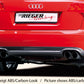 Rieger 00055227 Audi 8E B7 A4 Rear Diffuser for Twin Tailpipe Left & Right -  Matte Black