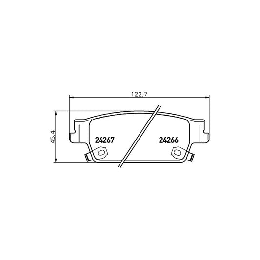 Hella 8DB 355 012 231 Brake Pad Set With Acoustic Wear Warning
