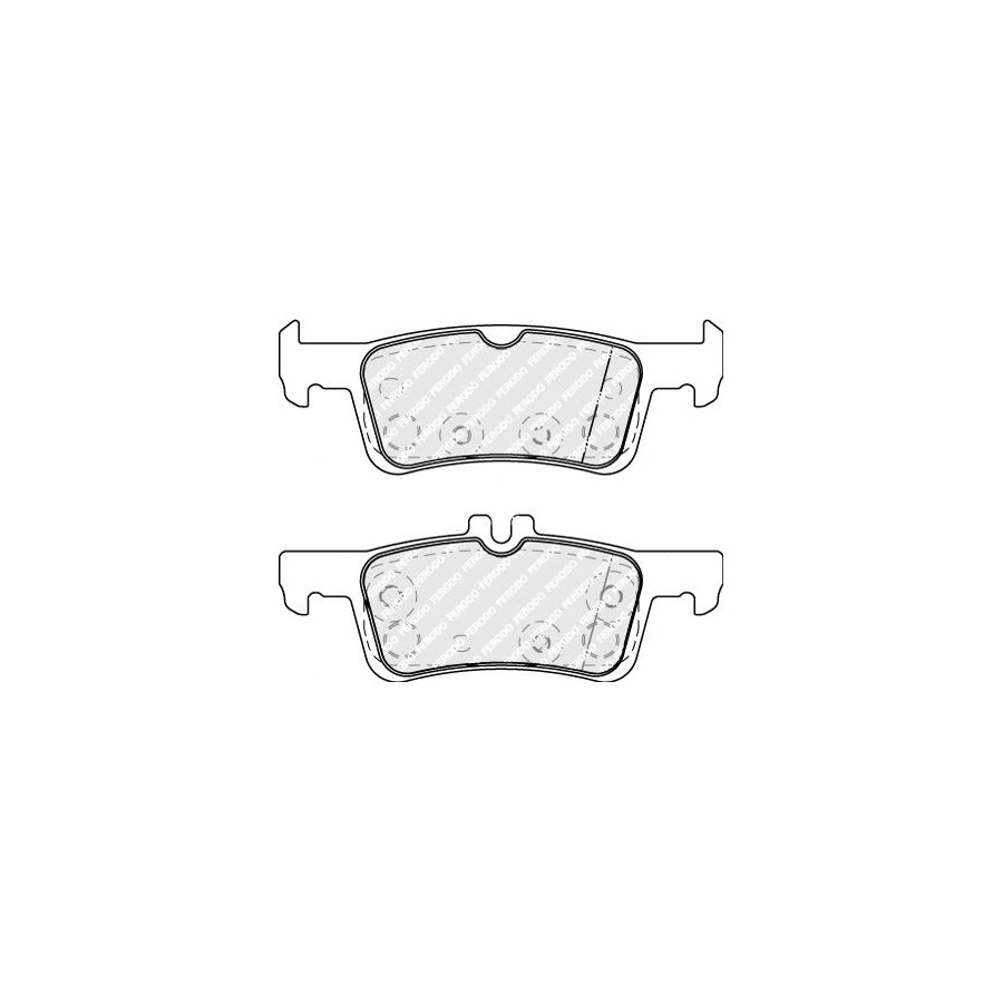 Ferodo Fdb5130 Brake Pad Set For Ford Fiesta Not Prepared For Wear Indicator Without Accessories
