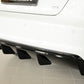 Rieger 00088100 Audi 8V A3 Rear Diffuser for Twin Tailpipe Left - Glossy Black