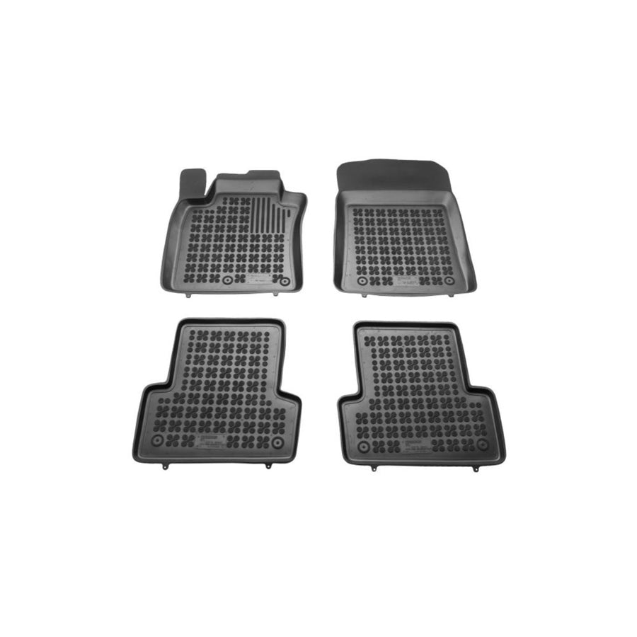 REZAW PLAST 201903 Floor mat set for RENAULT Modus / Grand Modus (F, JP) Elastomer, Front and Rear, Black