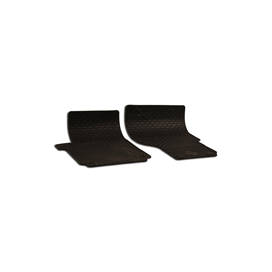 WALSER Tailored 50727 Floor mat set for VW Amarok Pickup (2HA, 2HB, S1B, S6B, S7A, S7B) Elastomer, Front, Quantity: 2, Black