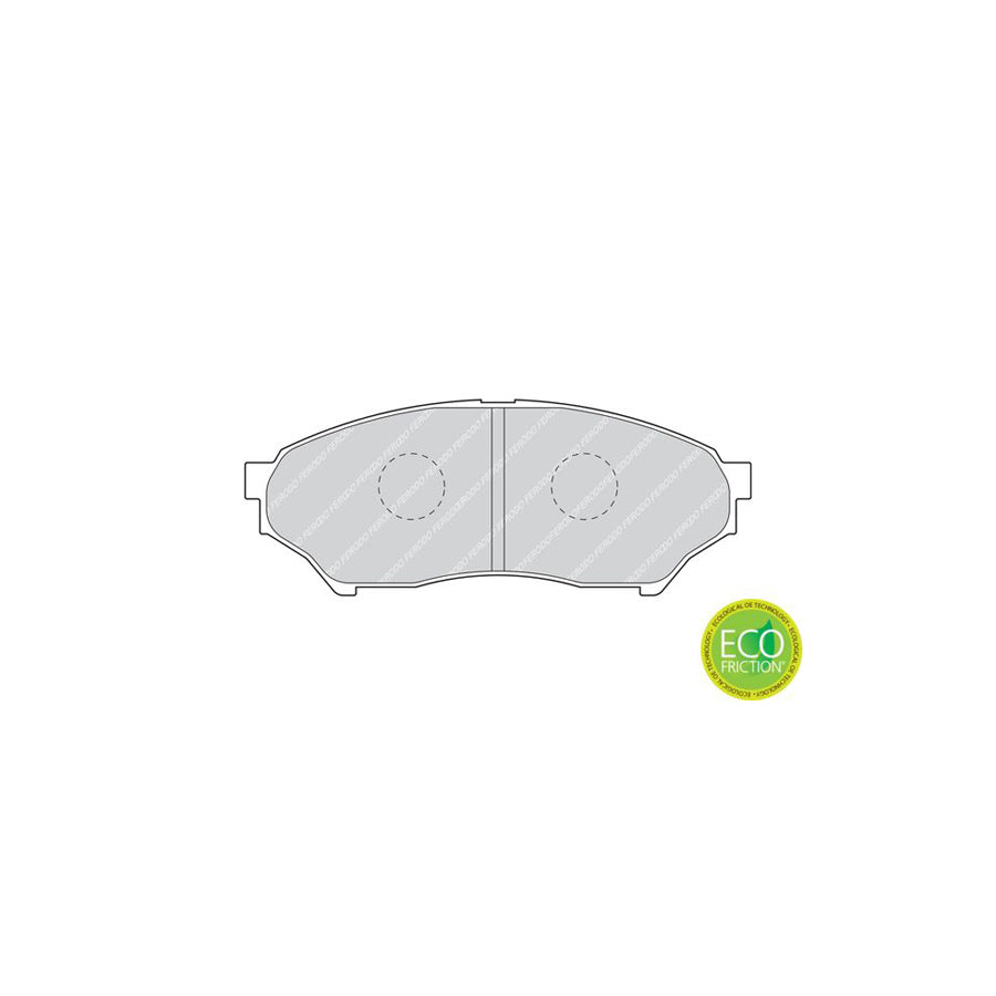 Ferodo Premier Eco Friction Fdb1596 Brake Pad Set Not Prepared For Wear Indicator Without Accessories