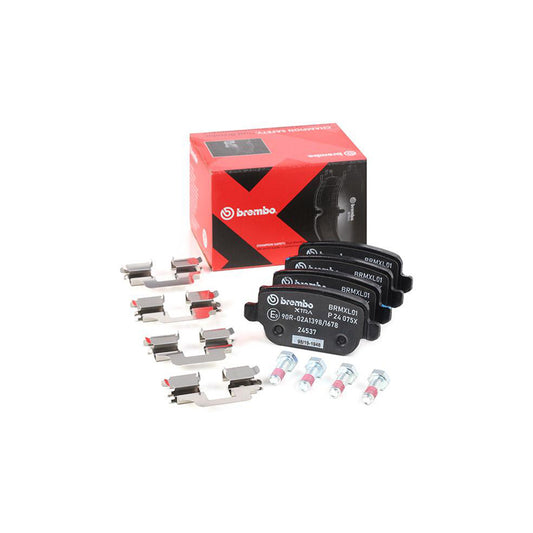 Brembo P 24 075X Brake Pad Set Excl Wear Warning Contact With Brake Caliper Screws