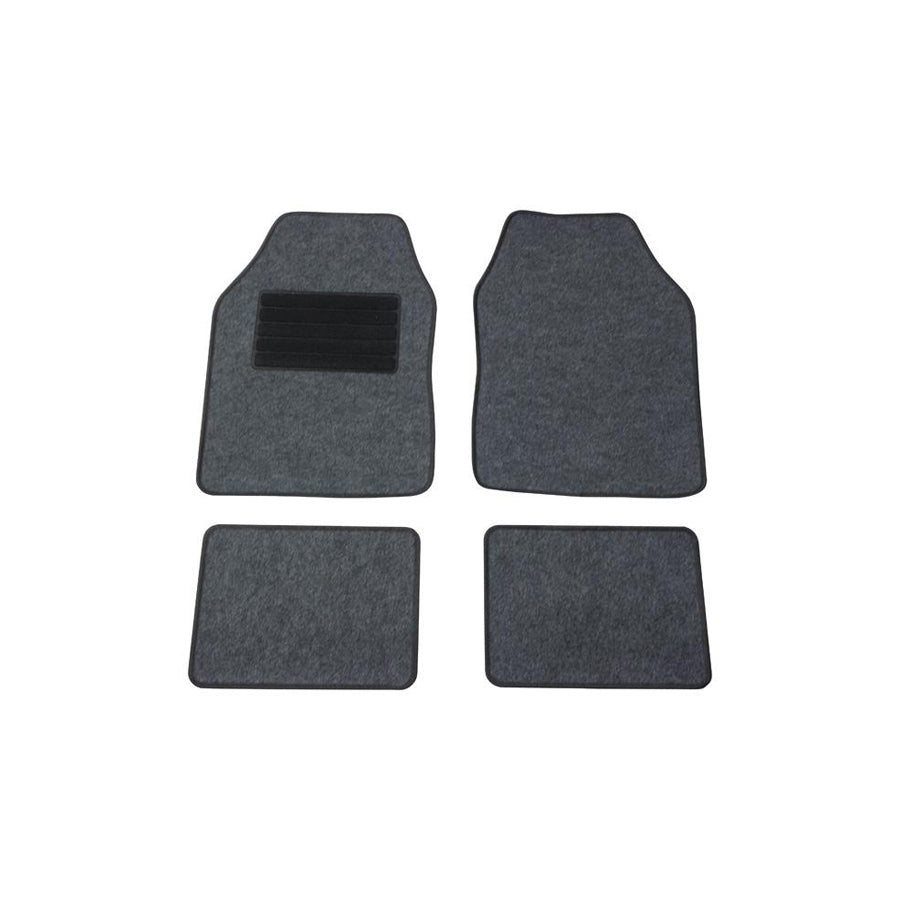 CARPOINT Malibu 0320815 Floor mat set Front and Rear, Quantity: 4, Grey