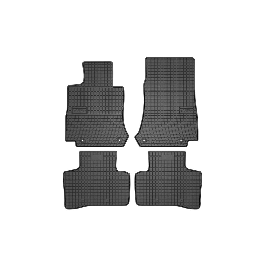 FROGUM Tailored, Basic 411326 Floor mat set suitable for MERCEDES-BENZ EQC (N293) Elastomer, Front and Rear, Quantity: 4, Black, (LHD)