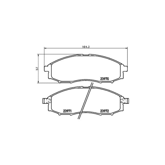 Hella 8DB 355 010 671 Brake Pad Set With Acoustic Wear Warning