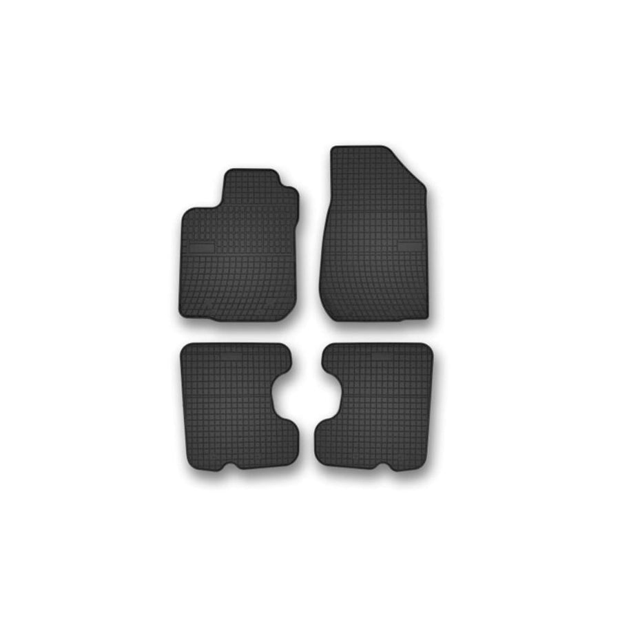 FROGUM Tailored 402270 Floor mat set for DACIA Sandero II Elastomer, Front and Rear, Quantity: 4, Black, (LHD)