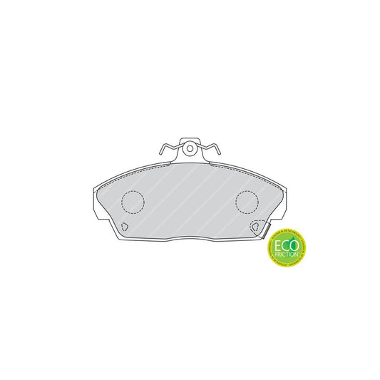 Ferodo Premier Eco Friction Fdb613 Brake Pad Set With Acoustic Wear Warning With Brake Caliper Screws With Accessories